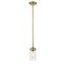 Z-Lite Calliope 1 Light Mini Pendant, Foundry Brass & Clear 617MP-FB - alternate 3